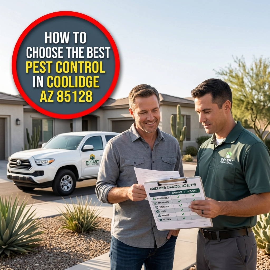 How to Choose the Best Pest Control in Coolidge AZ 85128 (Compared)
