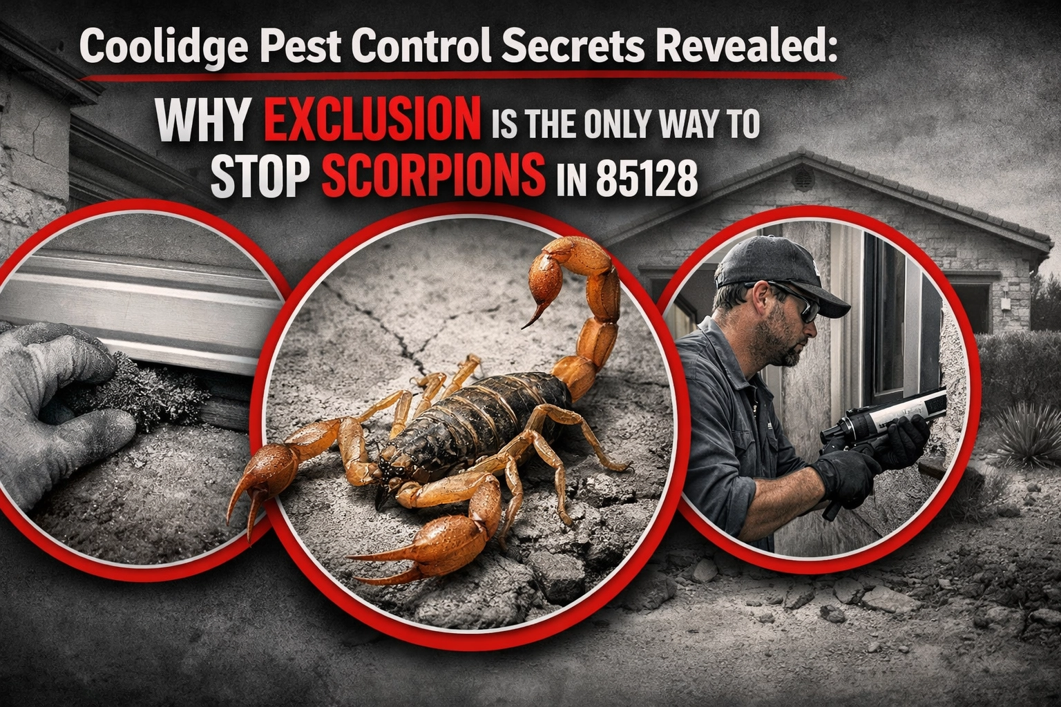 Coolidge Pest Control Secrets Revealed: Why Exclusion is the Only Way to Stop Scorpions in 85128