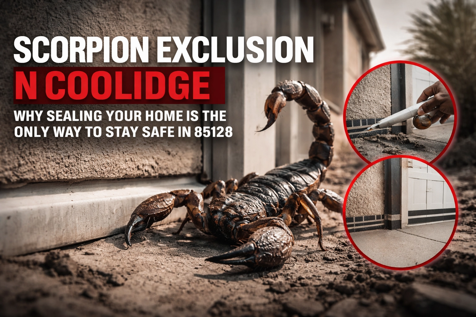 Scorpion Exclusion in Coolidge: Why Sealing Your Home is the Only Way to Stay Safe in 85128