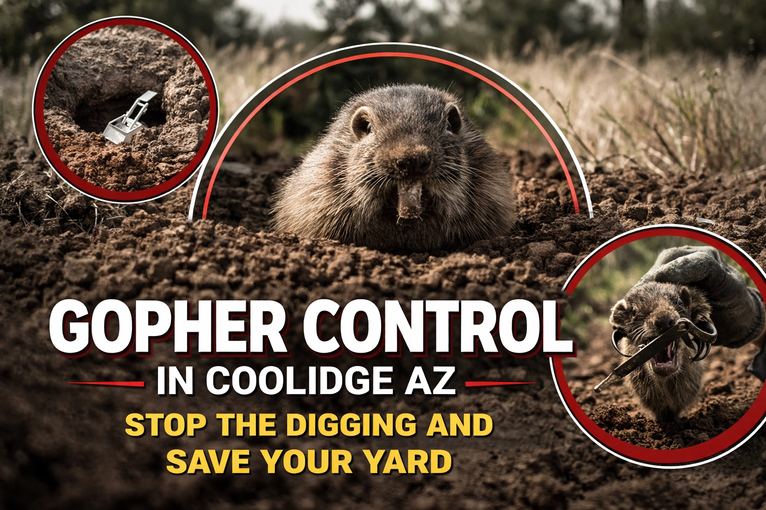 Gopher Control in Coolidge AZ: Stop the Digging and Save Your Yard