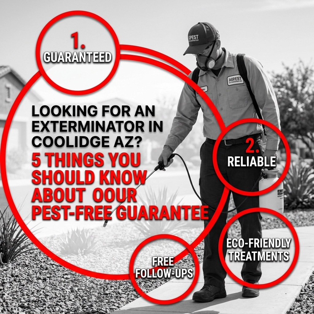 Looking for an Exterminator in Coolidge AZ? Here Are 5 Things You Should Know About Our Pest-Free Guarantee