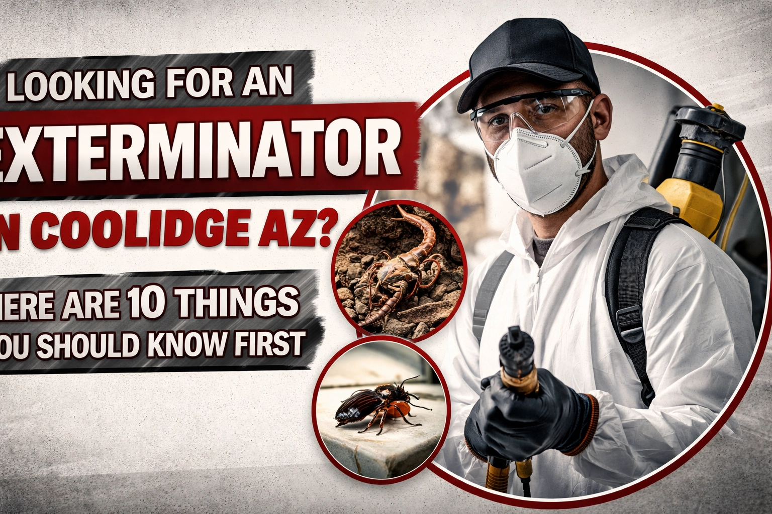 Looking for an Exterminator in Coolidge AZ? Here Are 10 Things You Should Know First