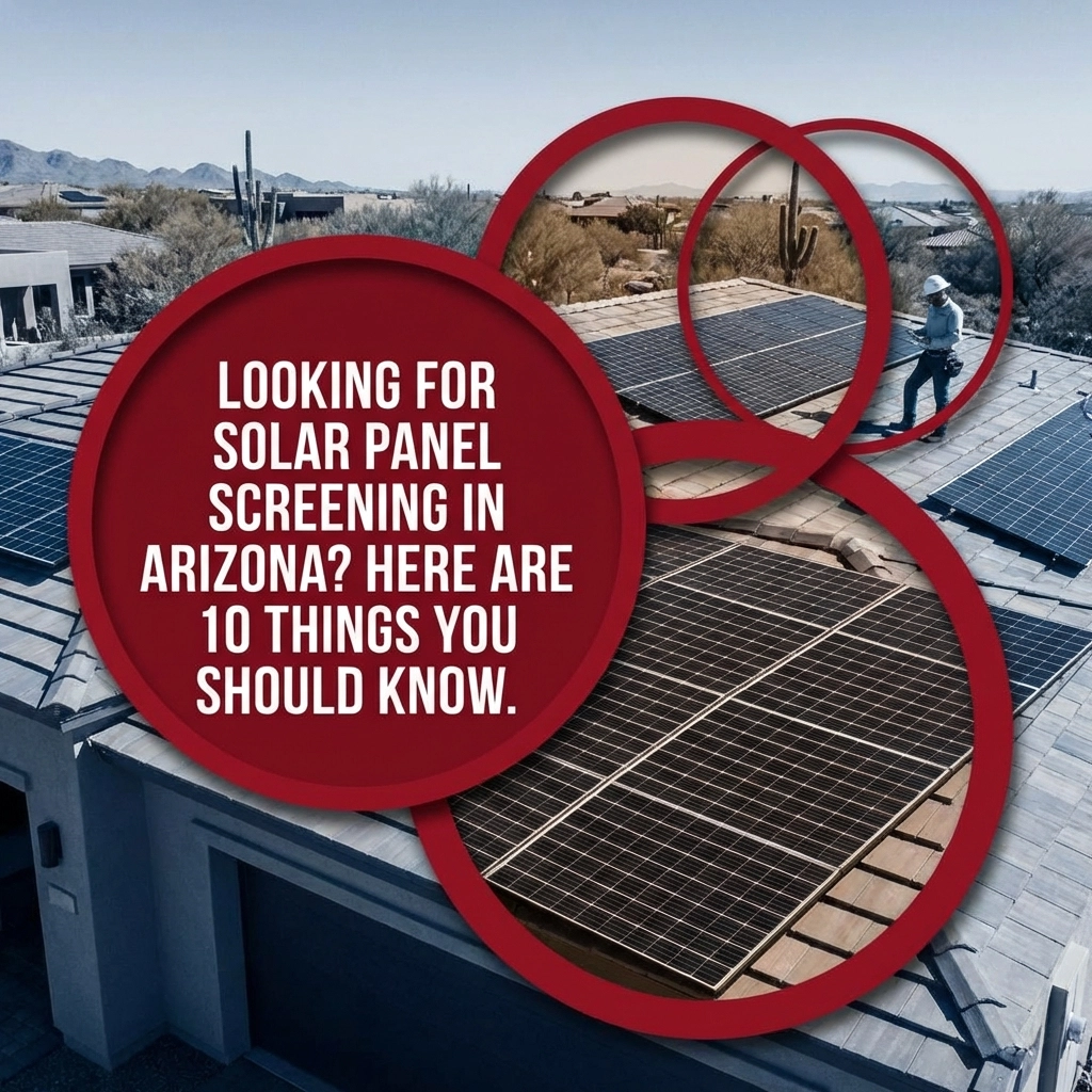 Looking For Solar Panel Screening in Arizona? Here Are 10 Things You Should Know