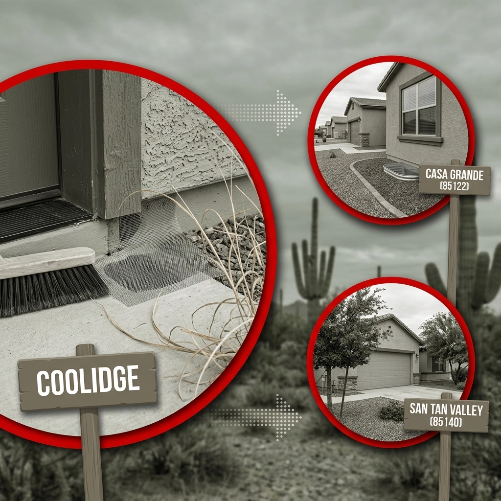 How to Pest-Proof Your Home in Coolidge First: Then Expand Protection to Casa Grande (85122) and San Tan Valley (85140)