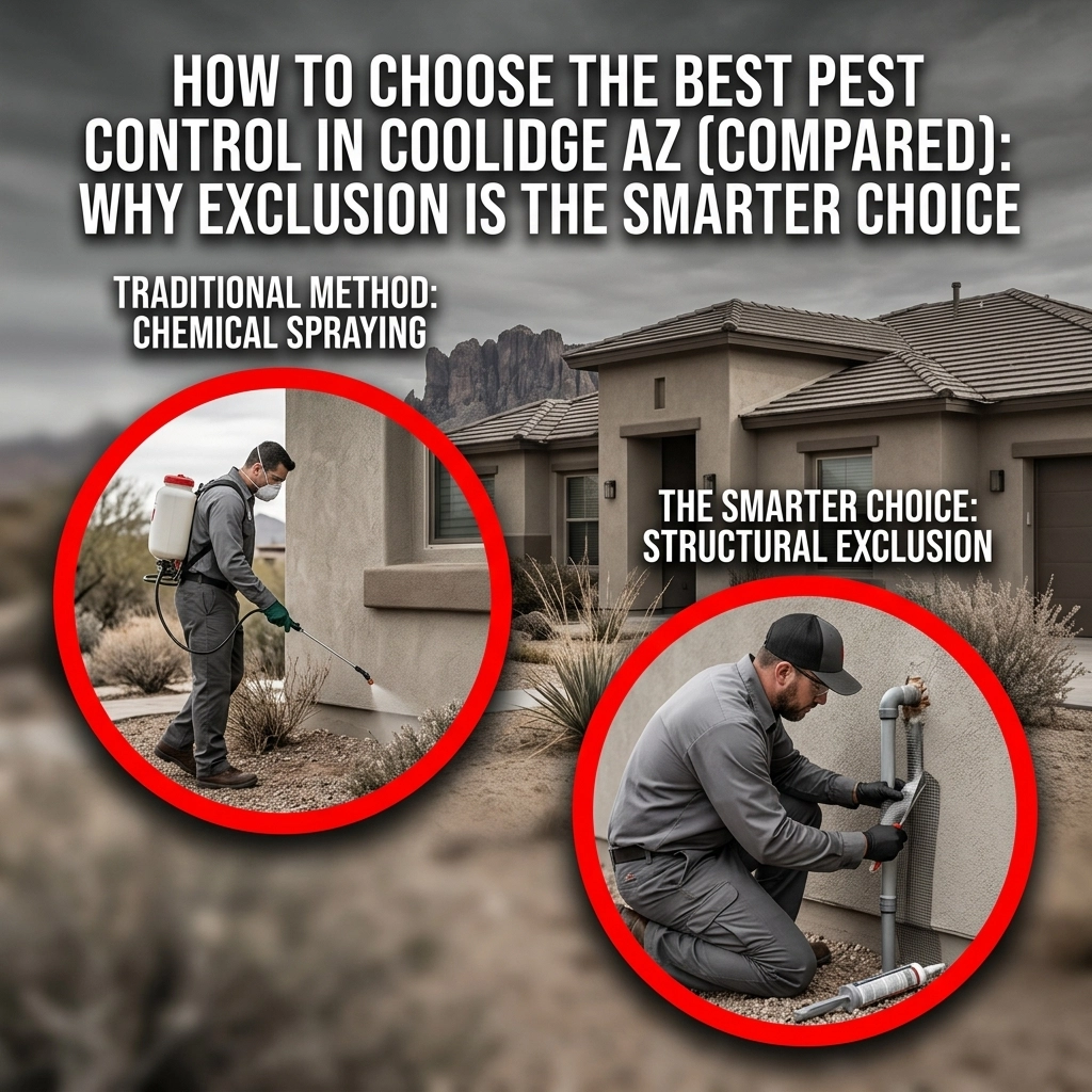 How to Choose the Best Pest Control in Coolidge AZ (Compared): Why Exclusion is the Smarter Choice